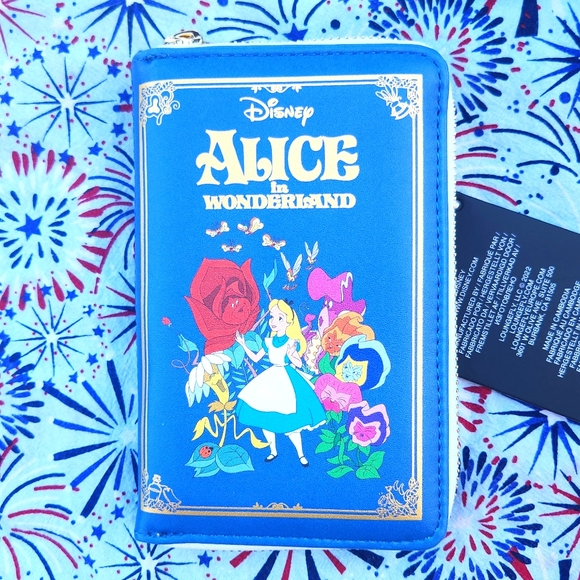 Loungefly Handbags - ‼️Disney Loungefly Alice in Wonderland zip around wallet